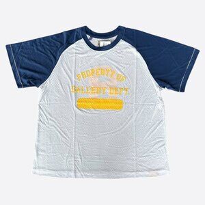 Gallery Dept White & Blue Jr High Mesh Jersey